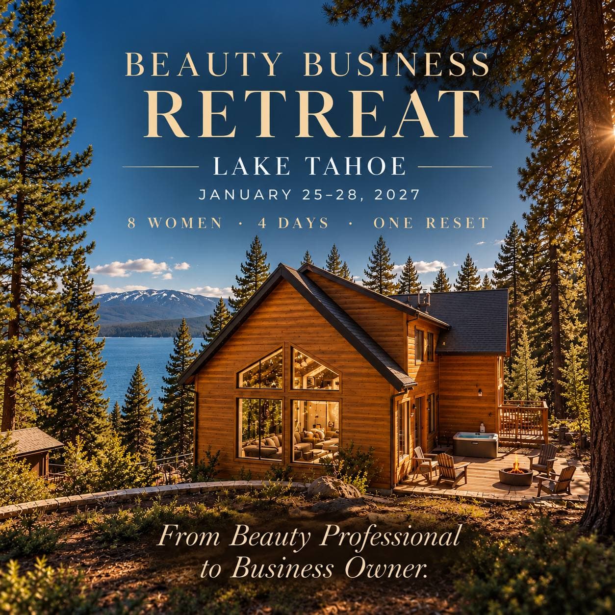 Beauty Business Retreat 2027 | Lake Tahoe, California