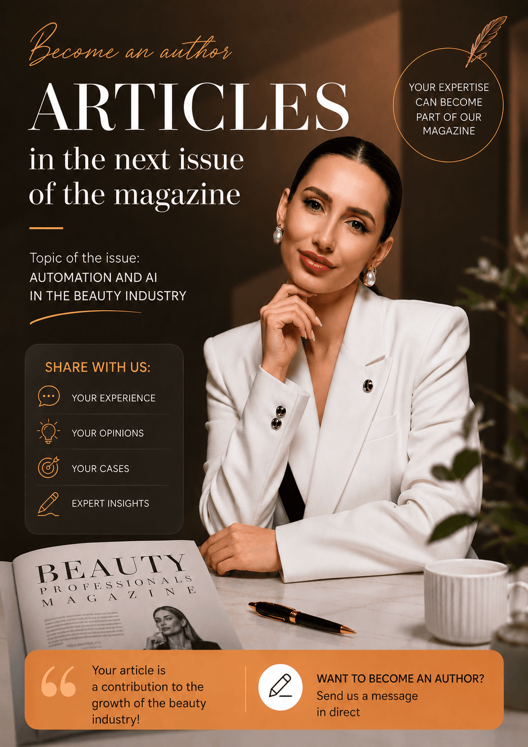 Become a Published Author in the Next Issue of Beauty Professionals Magazine
